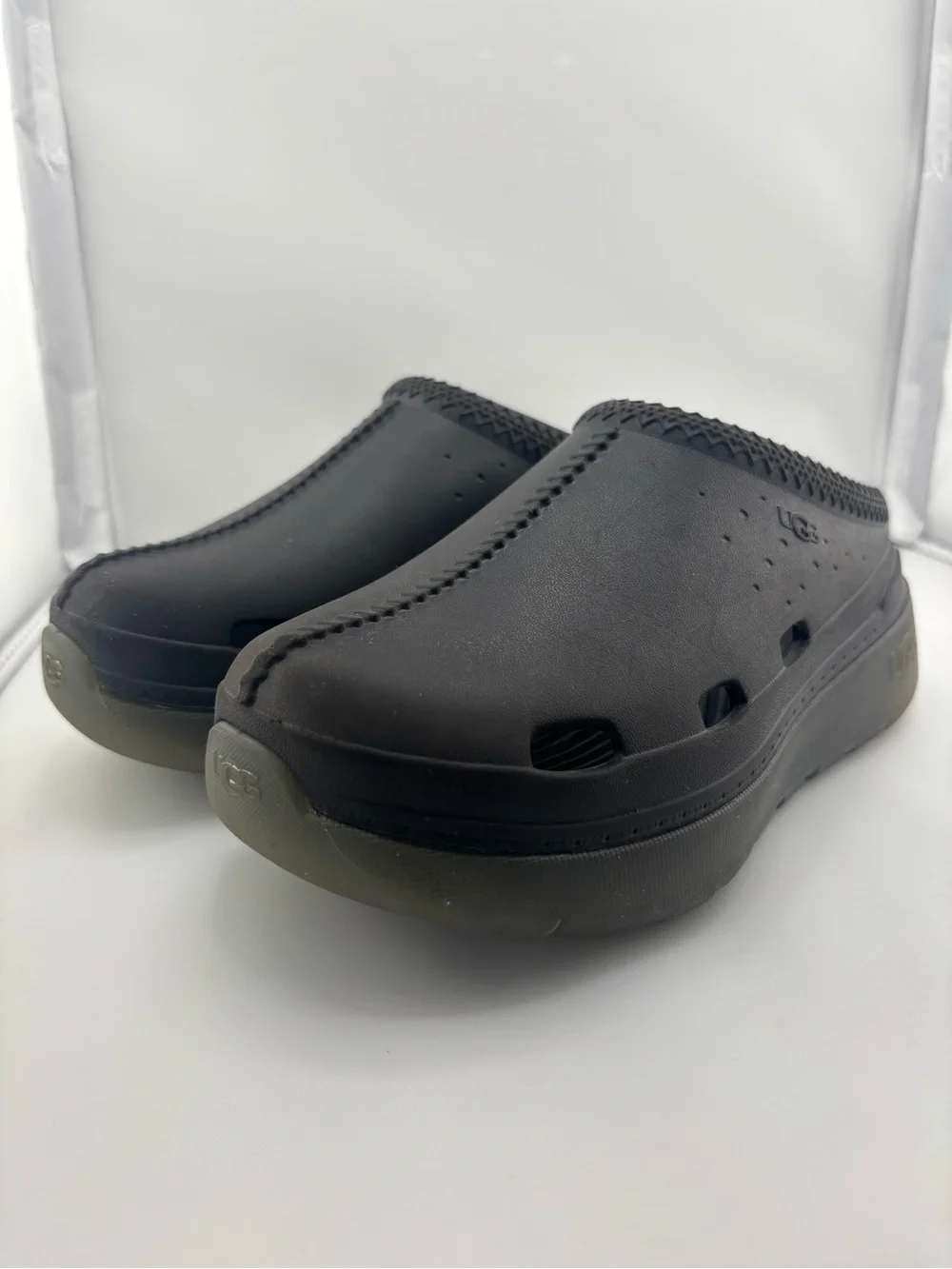 UGG Black Slip-On Foam Clogs